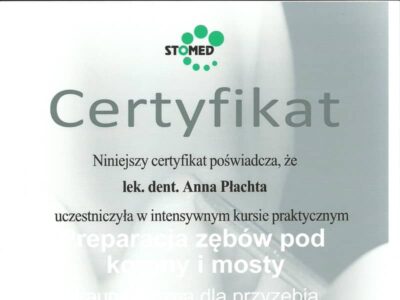 lek. stom. <span>Anna Płachta</span> 29