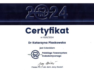 lek. dent. <span>Katarzyna Piaskowska</span> 26