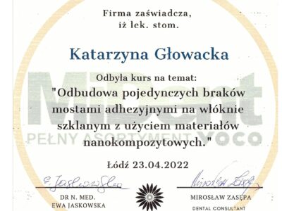 lek. dent. <span>Katarzyna Głowacka-Karbownik</span> 11