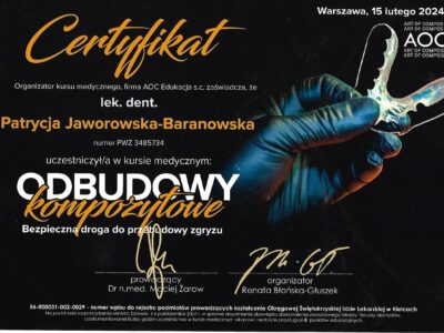 lek. dent. <span>Patrycja Jaworowska- Baranowska</span> 11